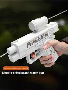 1 Peça Pistola de Água de Duas Cabeças, Brinquedo de Brincadeira de Jato Reverso, Acessórios para Briga de Água, Presentes de Pegadinha para Festa, Presente de Aniversário, Natal e Feriados - Multicolorido - Visão 4
