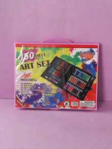 Watercolor Pens, Drawing Tools, Crayons, Stationery Gift Sets, Writing Instruments (Box Color And Pattern Shipped Randomly), Watercolor Pen Sets, Drawing Tool Sets, Colored Pencils, Crayons, Oil Pastels, Colored Paint Blocks, Drawing Boxes, Colored Markers, Complete Paint Sets, Gift Boxes, Creating Colorful Childhood Oil Paintings, Colored Paintings - Multicolor - View 12