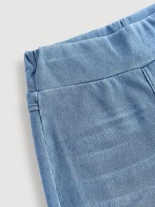 Thời trang nữ tuổi teen phong cách thường ngày Y2K vintage cá tính đường phố, đơn giản, thoải mái, nhẹ nhàng và năng động, quần jean dệt kim màu xanh dương dáng rộng cho bé gái tuổi teen, trang phục hàng ngày và trang phục mùa đông thu cho bé gái tuổi teen, trang phục dự tiệc, lễ hội và thời trang đường phố. - Rửa nhẹ - Xem 6