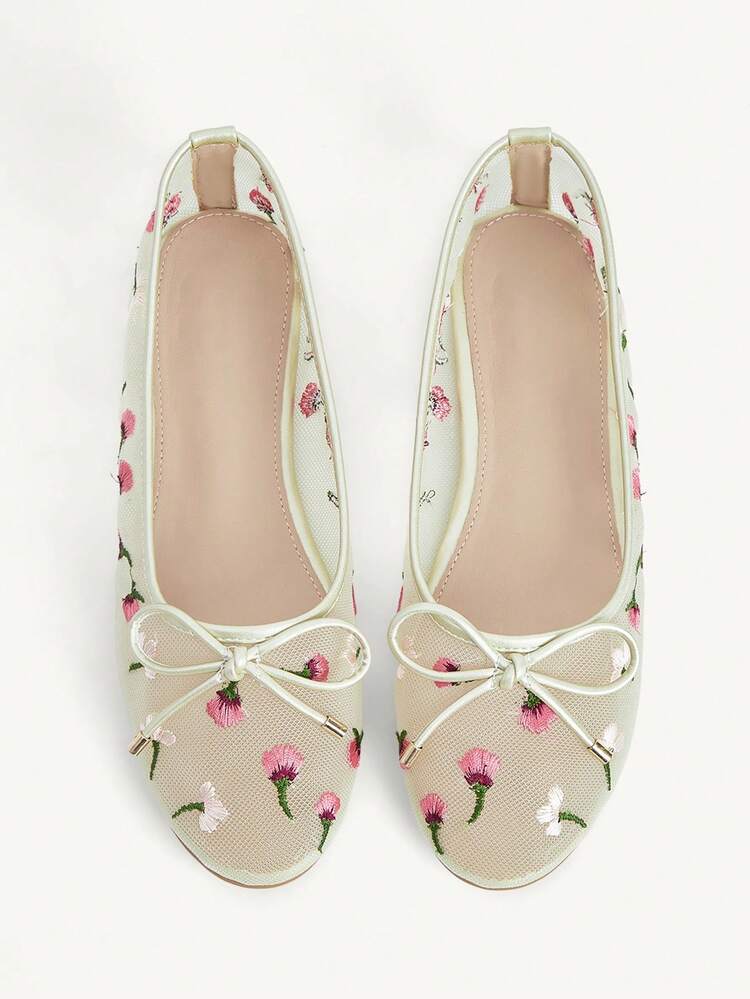 CUCCOO CHICEST Women's Bow Decor Casual Versatile Fashion Flat Shoes
