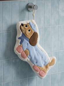 Joivida Dachshund Shaped Hanging Hand Towel - Absorbent Cartoon Dog Kitchen Towel With Hanging Loop, 3 Adorable Designs (Pink Sweater/Heart Bandana/Blue Coat), Quick-Dry Microfiber Towel For Bathroom & Kitchen, Decorative Pet-Themed Hand Towel, Thoughtful Gift For Friends & Family, Ideal For Dog Lovers & Home Decor Enthusiasts,Spring To Summer - hand towel - View 4