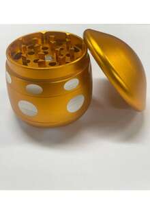 Máy xay thảo dược hình nấm bằng hợp kim nhôm mới, 4 lớp, 63mm, xay thủ công. - Nhiều màu - Xem 8