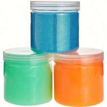 5 hộp nhựa tròn trong suốt có nắp, thích hợp để đựng slime, đồ thủ công DIY, và để phân loại phụ kiện trang sức. - trắng - Xem 3