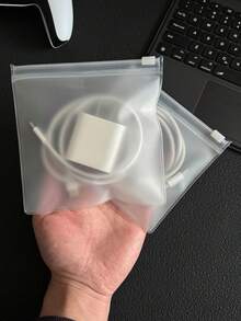 Bộ 5/20 túi, túi đựng cáp dữ liệu trong suốt mờ, hộp sắp xếp cáp sạc, túi mờ có khóa kéo, túi tự niêm phong, túi đựng đồ du lịch, túi đựng mỹ phẩm, túi đựng đồ dùng du lịch, hộp đựng mỹ phẩm dung tích lớn, có thể đựng son môi, cọ trang điểm, sản phẩm chăm sóc da, điện thoại di động, tiền xu, vật dụng nhỏ, thích hợp cho nhiều dịp như ở nhà, làm quà tặng, kỳ nghỉ và lễ hội (Halloween, Giáng sinh), phong cách Bohemian. - Trong sáng - Xem 5