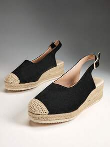 Solezae Giày đế xuồng quai hậu thanh lịch dành cho nữ - màu đen - Xem 8