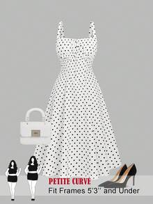 SHEIN Elenzya Plus Size Women Casual Vacation & Work Dress - White - View 1