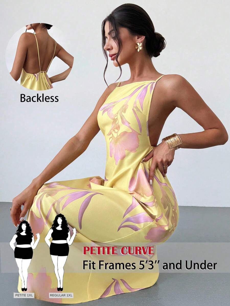SHEIN PETITE CURVE Vestido de verano bohemio de talla grande para mujer ...