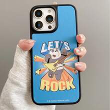 We Bare Bears X SHEIN Casing Ponsel Dua-dalam-Satu We Bare Bears dengan Pola Kartun Beruang Kecil ini terbuat dari bahan TPU+PC, menampilkan tekstur matte tahan benturan dan tekstur kulit, yang dapat mencegah keringat di tangan. Pola berbentuk hati yang indah secara efektif melindungi ponsel Apple 14/15 dan 16/17 Pro Max Anda. - MultiWarna - View 2