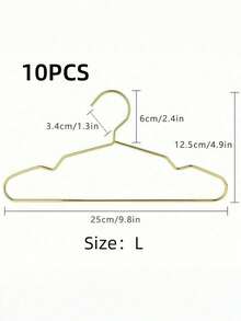 5/10pcs Gold Mini Metal Hangers Arrived. Struggling With Drying Clothes For Pets? Don't Worry! The Mini Hangers Are Small, Exquisite And Super Durable, Perfectly Fit For Small Garments. - Multicolor - View 12