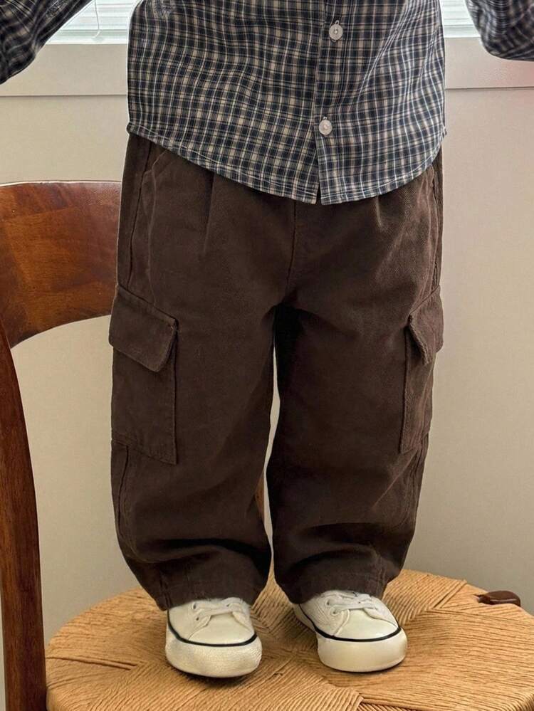 Toddler Boys' Washed Casual Korean Style Loose Denim