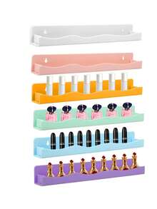 Nail Polish Wall Rack, 6 Pastel Colors Acrylic Nail Polish Floating Shelves For Multi-Purpose,Ideal Gift For Girls Teens,Great Display For Salons Retailers - Macaron Color - View 10