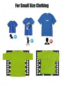 1 Piece Slouchy Person's Clothes Organizer Board, T-Shirt File Folder, Plastic Home Clothes Clip, Suitable For T-Shirts, Shirts, And Pants, Easy-To-Use T-Shirt Folding Board - Perfect For Laundry And Storage - Ideal For Adult Use - Multicolor - View 3