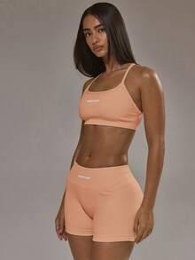 Sports Set: Sports Bra With A Racerback And Leggings With A Ruched Back. Autumn And Winter Activewear Set For Padel, Gym, Training. - Army Green - View 9