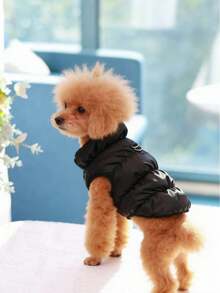 3-Layer Thick Warm Pet Dog Jacket Coat For Small/Medium Dogs, 8 Color Options, Autumn/Winter - Black - View 5