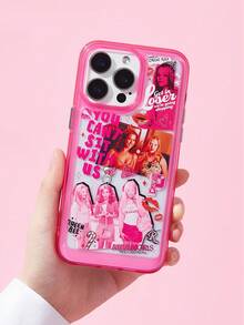 Mean Girls | SHEIN Y2k Retro Hot Girl Mobile Phone Case Compatible With IPhone 11-17 Pro Max - Pink - View 3