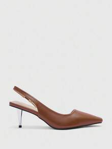 CUCCOO BIZCHIC 女士通勤百搭简约高跟鞋 - 棕色 - 查看 2
