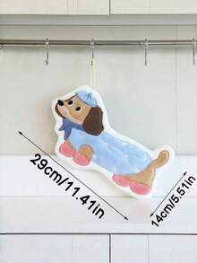 Joivida Dachshund Shaped Hanging Hand Towel - Absorbent Cartoon Dog Kitchen Towel With Hanging Loop, 3 Adorable Designs (Pink Sweater/Heart Bandana/Blue Coat), Quick-Dry Microfiber Towel For Bathroom & Kitchen, Decorative Pet-Themed Hand Towel, Thoughtful Gift For Friends & Family, Ideal For Dog Lovers & Home Decor Enthusiasts,Spring To Summer - hand towel - View 10