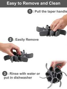 Tazón lento para perros de silicona con espiral, inserto para alimentador que ralentiza la ingesta para perros de raza grande, mediana y pequeña, perfecto para usar con tazones de perro de acero inoxidable, vidrio o cerámica - Gris - Ver 7