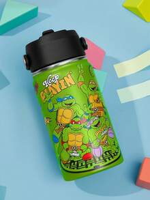 TEENAGE MUTANT NINJA TURTLES | SHEIN 360毫升/12盎司不锈钢保温防漏水杯，带吸管盖和硅胶吸管，方便男孩女孩使用，非常适合露营和上学使用。 - 綠色 - 查看 10