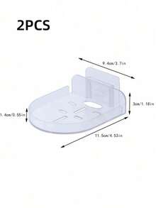 1/2 PIEZAS Soporte de pared multifuncional, ajustable, adecuado para cámaras, monitores, televisores y accesorios para el hogar inteligente. Es ideal para oficinas, salas de estar y dormitorios, con instalación universal, durabilidad y diseño que ahorra espacio - transparente - Ver 8