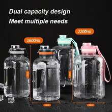 Bình nước thể thao 2200ml - Bình nước uống dung tích lớn dành cho phòng tập gym - Nhiều màu - Xem 6