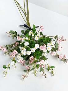 6 ramos de 70 cm de flores artificiales, adecuadas para decorar paredes, salas de estar, dormitorios, bodas, fiestas, mesas, hogar, escritorio, cocina, comedor, centros de mesa, oficina, jardín, exteriores, casa, patio. Apropiadas para primavera, verano, otoño e invierno. - Multicolor - Ver 8