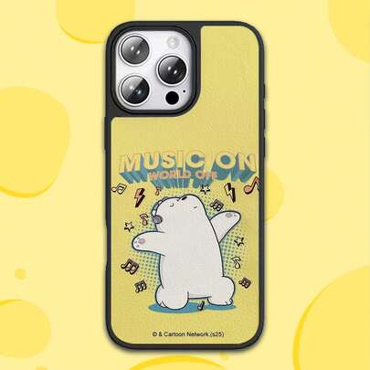 We Bare Bears X SHEIN We Bare Bearsのカートゥーンパターン、TPU+PC素材の2in1スマホケース、耐衝撃マット質感とレザー質感で手汗を防ぐ。精巧なハート型パターンで、Apple 14/15、16/17 Pro Maxの携帯電話を効果的に保護します。