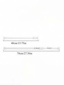 无需钻孔的可调节伸缩杆，重型钢和塑料伸缩窗帘杆，适用于淋浴间、衣柜、窗户、毛巾架和衣橱。 - 彩色 - 查看 12