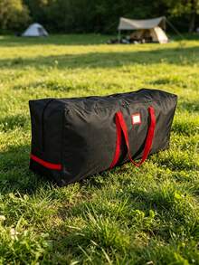 Christmas Tree Storage Bag, Heavy-Duty 600D Oxford Fabric, With Reinforced Handle And Double Zipper Wide Opening, Oversized Tree And Decoration Storage Container (Black) - Multicolor - View 5