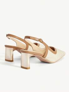 CUCCOO CHICEST Women's Buckle Design Fashion Daily Wear High Heel Sandals - Apricot - View 6