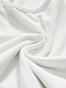 ROMWE Avant Top corto con botones de colores estilo Y2K, top sin mangas que deja ver el ombligo con estilo retro - Blanco - Ver 4