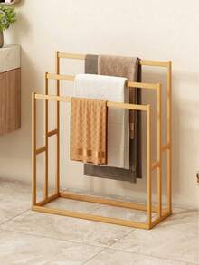 1 Pieza Toallero de Tres Capas Moderno y Sencillo, Toallero de Baño Independiente - Toallero de Suelo Resistente para Baño & Piscina, Estante de Almacenamiento Multifuncional Ahorrador de Espacio, Adecuado para Uso Interior/Exterior, Estante de Almacenamiento Fácil de Instalar, - Multicolor - Ver 12