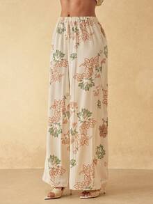 Silquee 女士新款提花梭织宽松裤装及罩衫套装，春夏款 - 彩色 - 查看 7