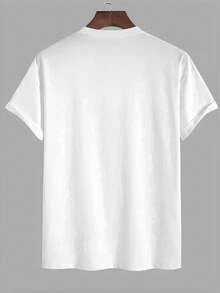 Manfinity Dauomo Men's Short Sleeve T-Shirt With Round Neck And Cartoon Print, For Summer. - 多色 11 - 查看 2