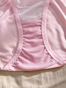 Women's Floral Embroidery Lace Fashion Lingerie Set - Pink - View 6