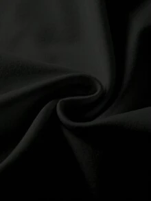 EMERY ROSE Women's Lace Trim Casual Versatile Daily Wear Top - Black - View 3