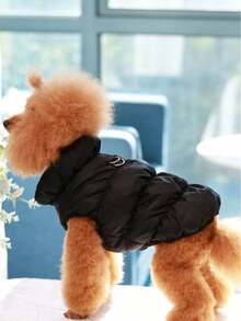 3-Layer Thick Warm Pet Dog Jacket Coat For Small/Medium Dogs, 8 Color Options, Autumn/Winter - Black - View 6