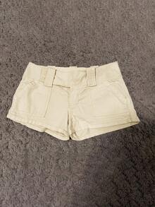 Attitoon Women's Casual Retro Ultra Low-Waist Cargo Mini Shorts, Suitable For Y2K - Khaki - View 8