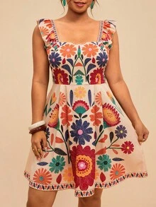Travachic Plus Size Women's Backless Sexy Red Dress, Summer - Multicolor - View 3