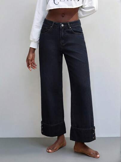 Maija Jeans casual larghi e comodi con tasche per donna