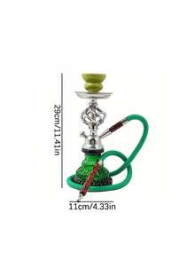 单喇叭小号旋涡球水烟管玻璃配件阿拉伯水烟管枪 - 均碼 - 查看 4