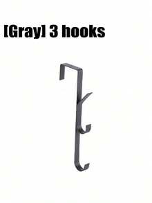 No-Drill Carbon Steel Door Hooks - Space Saving Vertical Towel Rack Holder For Bathroom Bedroom Closet Organizer - Vertical Hook - View 13