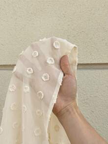 MaterniWear Áo sơ mi bầu xếp ly họa tiết jacquard, kiểu dáng thường ngày, đa năng. - Màu be - Xem 7