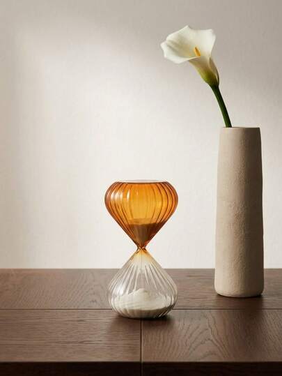 Cirelle A Wave-Shaped Glass Sand Clock, With Exquisite Craftsmanship, Is Highly Suitable For Decoration In Home Offices, Living Rooms, And Bedrooms. It Can Enhance Concentration And Is An Ideal Choice For Holiday Gifts, Party Giveaways, And Valentine's Day Presents. It Is Suitable For Both Men, Women, Adults, And Teenagers.