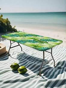 1PC Rectangular Polyester Machine Washable Fade Resistant Water Repellent Indoor Outdoor Use Vibrant Color Vibrant Pattern Outdoor Tablecloth For Camping Picnic Garden Party Summer Must Have - Multicolor - View 2