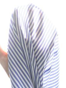 SHEIN Đầm dài cho bé gái tuổi teen với phần lưng hở có nơ trang trí, trang phục mùa hè thời trang, thoải mái và đa năng, thích hợp cho kỳ nghỉ. - Xanh và trắng - Xem 5
