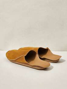 Cuccoo Giày nữ kaki đế bằng kiểu dáng Bocken, thích hợp mang đi trong nhà. - Màu Khaki - Xem 5