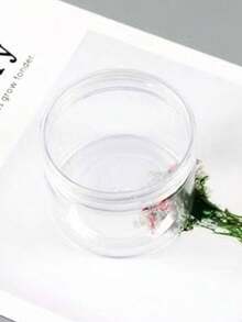 1 Sealed Grain And Miscellaneous Grain Storage Container, Kitchen With Lid Storage Box, Household Storage Bottle, Jewelry Transparent Storage Box - Clear - View 5