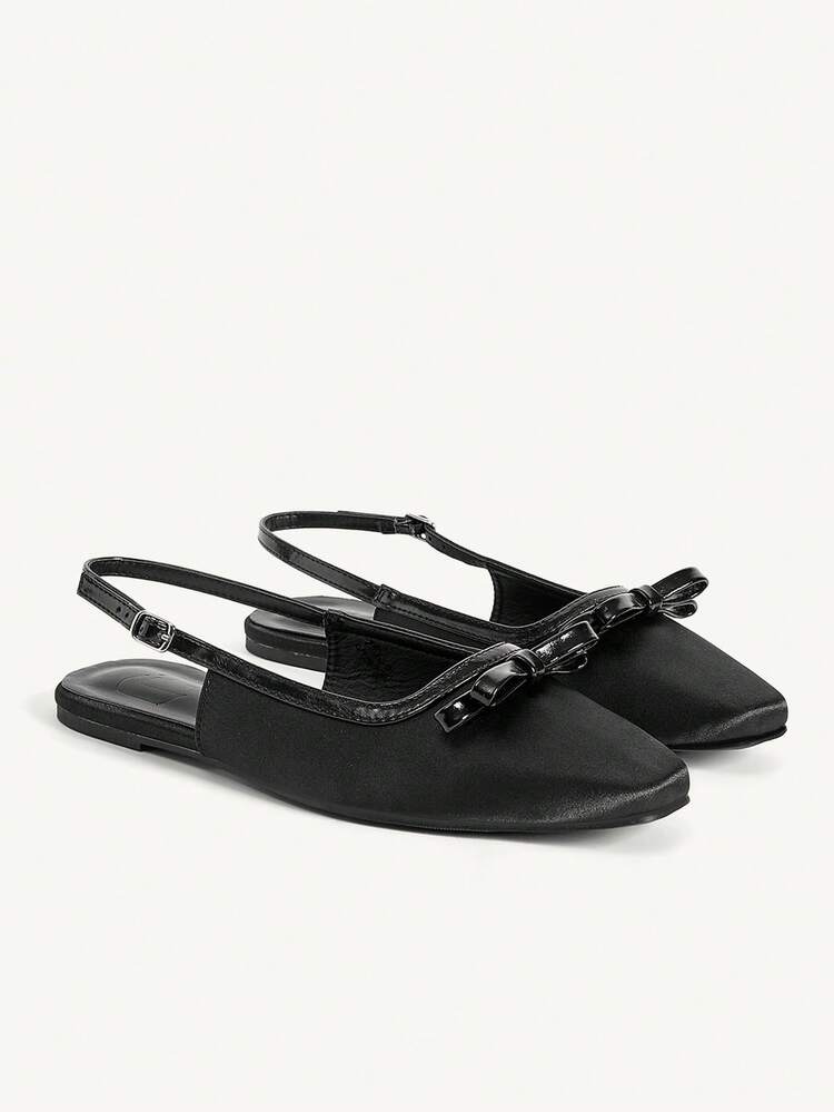 CUCCOO CHICEST Women Shoes Light Blue Satin Bow Slingback Buckle Design Holiday Flat Sandals