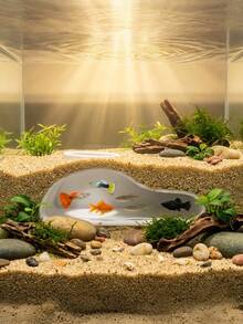 水族箱鱼隧道藏身处，天然弯曲的鱼隧道，为斗鱼、丽丽鱼、鼠鱼打造的避风港，轻松搭建，功能齐全，淡水海水缸装饰，圣诞节假日礼物推荐，必备佳品 - A - 查看 2